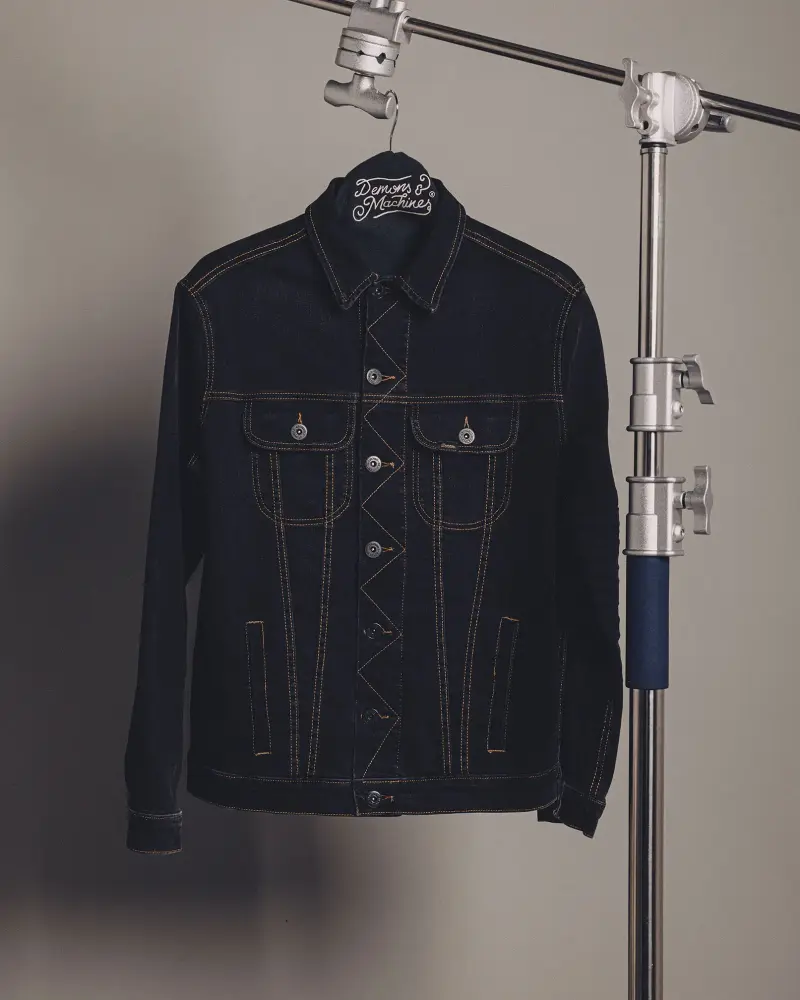 DENIM JACKET STONE BLACK
